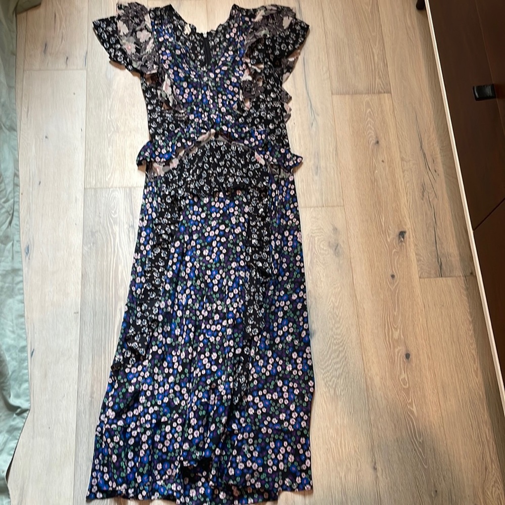 Ruffle sleeve Rebecca Taylor summer maxi